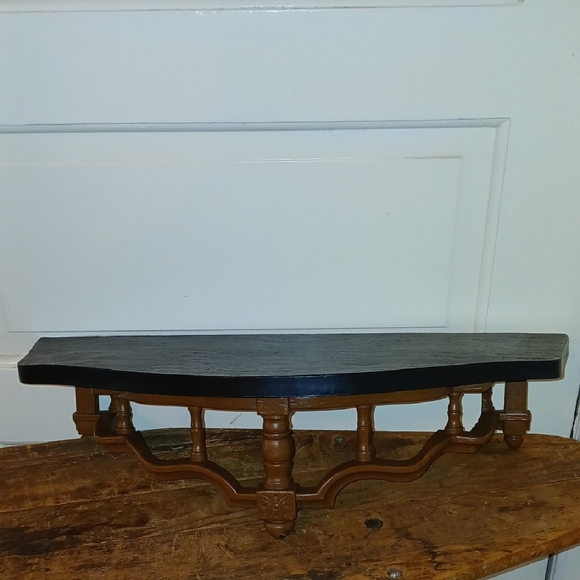 Home Interiors Brown and Black Display Shelves - Picture 1 of 8
